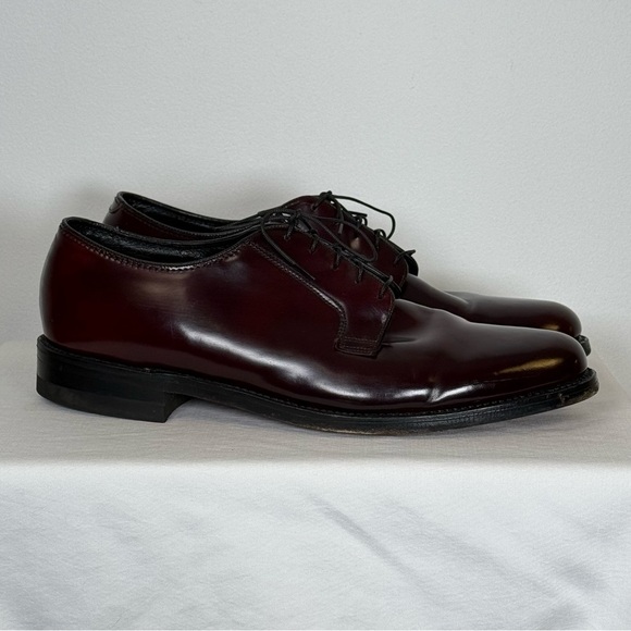 Florsheim Style 30834 Plain Toe Blucher Dress Shoe Dark Burgundy Men’s Size 12D - Picture 2 of 16